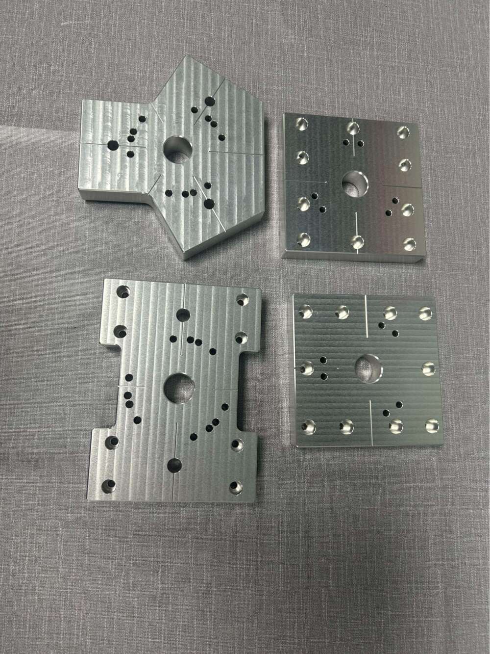 Clear anodized machining parts